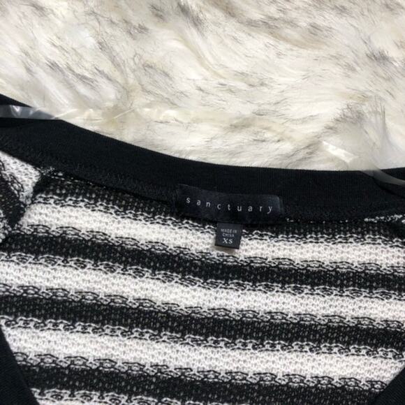 Sanctuary Twilightcore xs black & white striped sweater - Picture 4 of 7